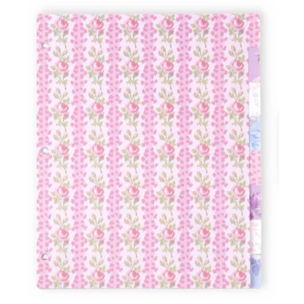 NWT LoveShackFancy x Yoobi Floral 8-Tab Binder Dividers 🌸